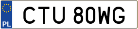Trailer License Plate